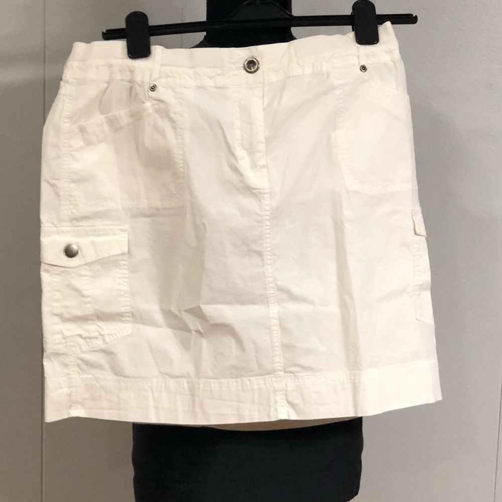 Chicos White Casual Skirt